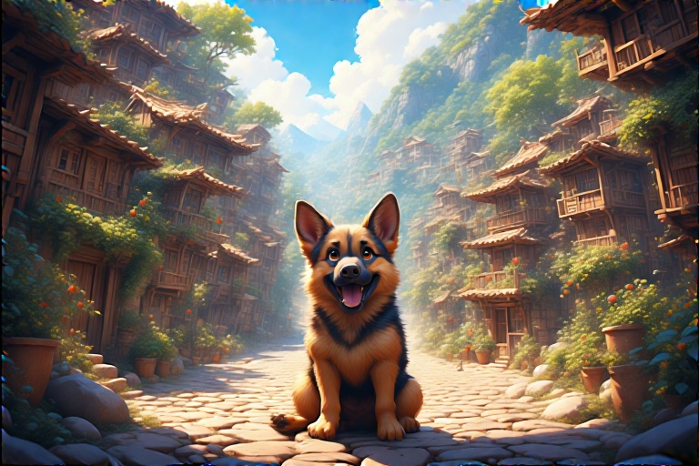 pig_German_shepherd_in_an_abso